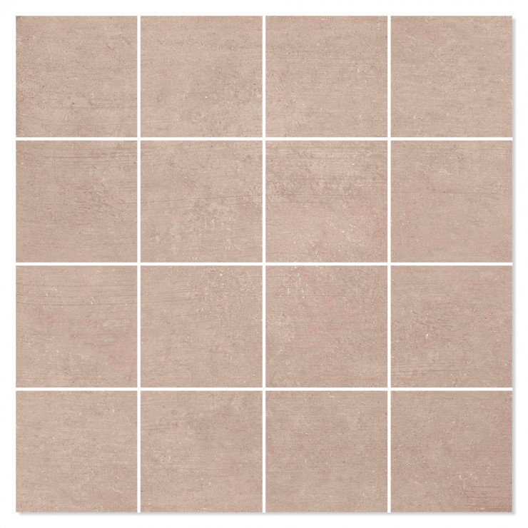 Mosaik Klinker Freestone Beige Mat 30x30 (7x7) cm-0